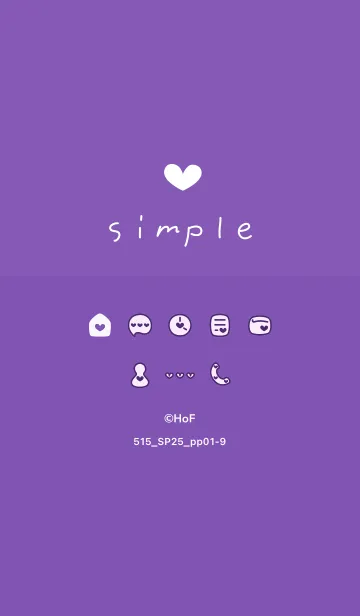 [LINE着せ替え] 515.25_パープル1-9の画像1