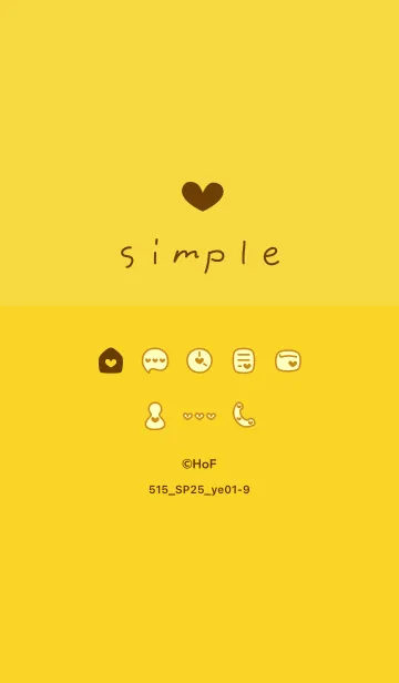 [LINE着せ替え] 515.25_イエロー1-9の画像1