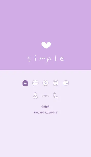 [LINE着せ替え] 115.24_パープル2-9の画像1