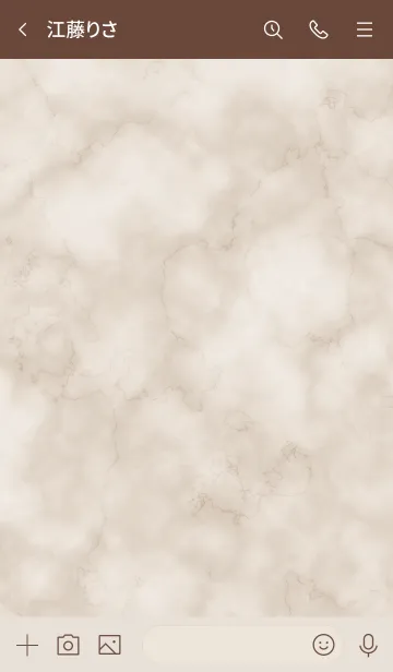 [LINE着せ替え] SIMPLE MARBLE - ベージュ -の画像3