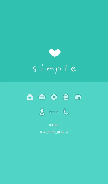[LINE着せ替え] A14.26_グリーン8-3の画像1