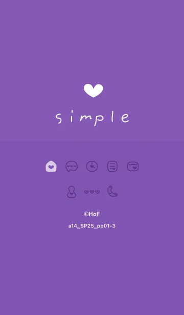 [LINE着せ替え] a14.25_パープル1-3の画像1