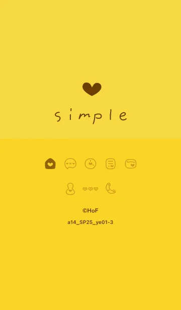 [LINE着せ替え] a14.25_イエロー1-3の画像1