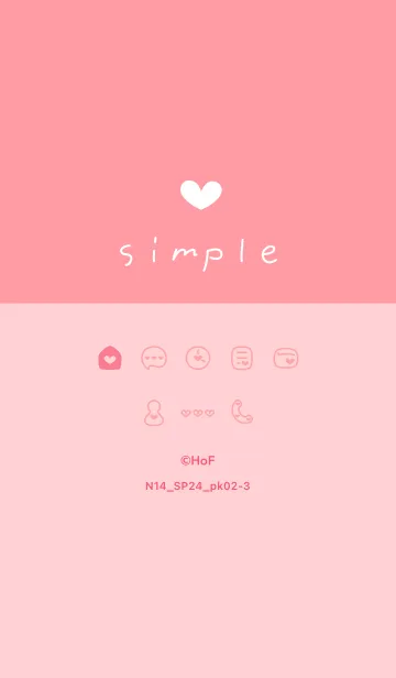 [LINE着せ替え] N14.24_ピンク2-3の画像1