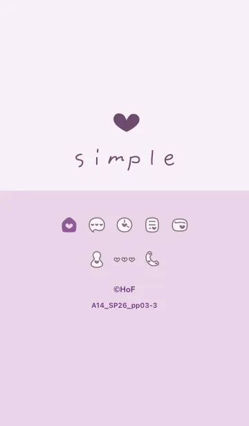 [LINE着せ替え] A14.26_パープル3-3の画像1