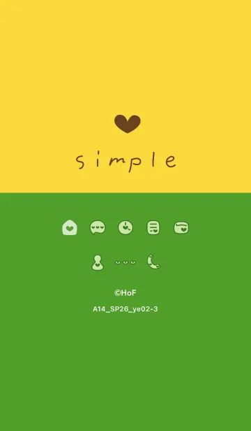 [LINE着せ替え] A14.26_イエロー2-3の画像1