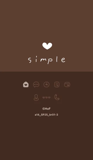 [LINE着せ替え] a14.25_ブラウン1-3の画像1