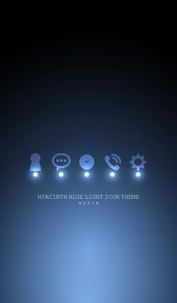 [LINE着せ替え] HYACINTH BLUE LIGHT ICON THEMEの画像1