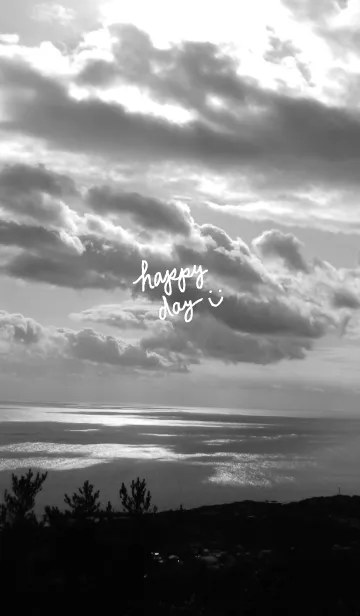 [LINE着せ替え] モノクロ写真 白 スマイル5の画像1