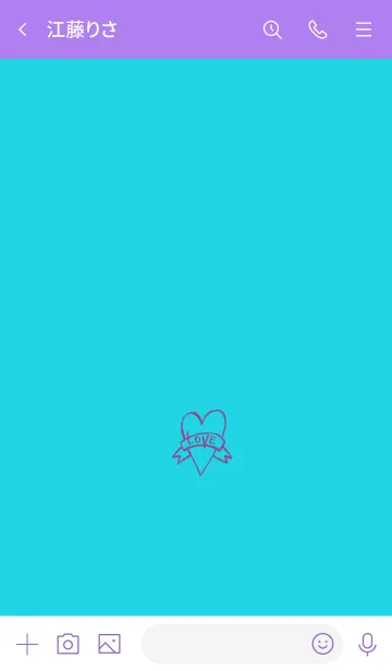 [LINE着せ替え] ミニ ラブ ハート 19の画像3