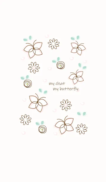 [LINE着せ替え] The white butterfly 5の画像1