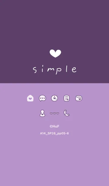 [LINE着せ替え] A14.26_パープル5-6の画像1