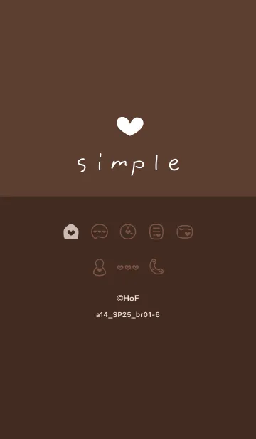 [LINE着せ替え] a14.25_ブラウン1-6の画像1