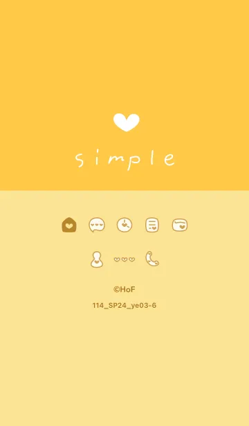 [LINE着せ替え] 114.24_イエロー3-6の画像1