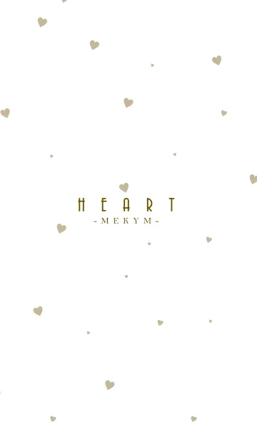 [LINE着せ替え] HEART Beige -MEKYM- 24の画像1