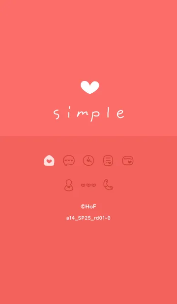 [LINE着せ替え] a14.25_レッド1-6の画像1