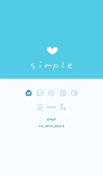 [LINE着せ替え] 114.24_ブルー3-6の画像1