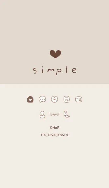 [LINE着せ替え] 114.24_ブラウン2-6の画像1