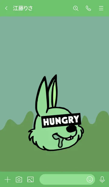 [LINE着せ替え] ハングリー ラビット 037の画像3