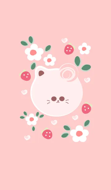 [LINE着せ替え] Cute cat theme 108 :)の画像1