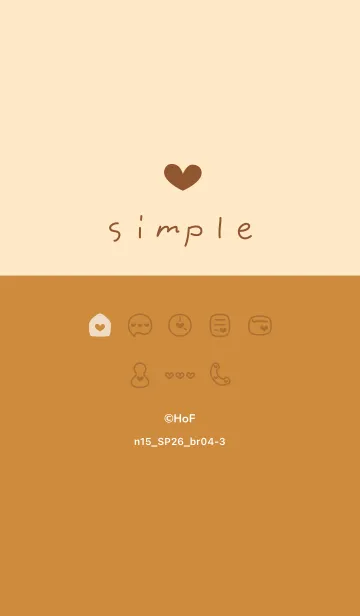 [LINE着せ替え] n15.26_ブラウン4-3の画像1