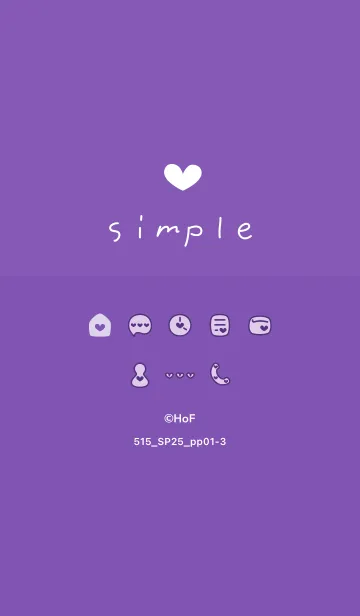 [LINE着せ替え] 515.25_パープル1-3の画像1