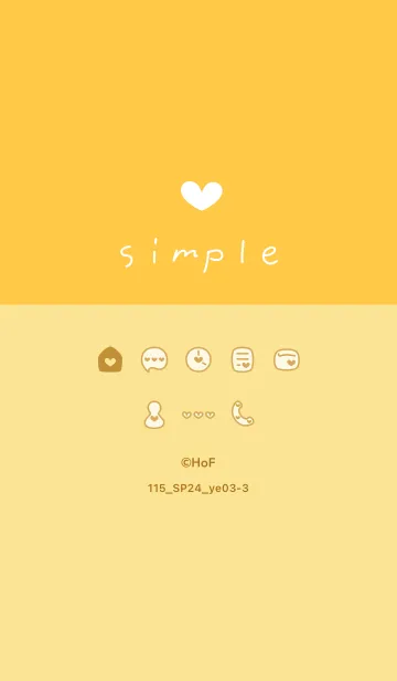 [LINE着せ替え] 115.24_イエロー3-3の画像1