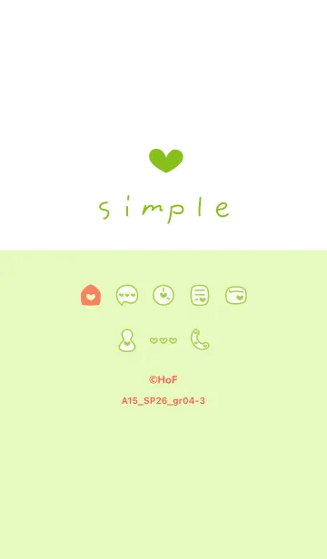 [LINE着せ替え] A15.26_グリーン4-3の画像1