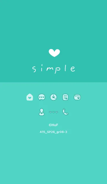 [LINE着せ替え] A15.26_グリーン8-3の画像1