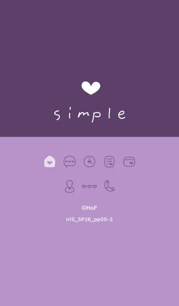 [LINE着せ替え] n15.26_パープル5-3の画像1