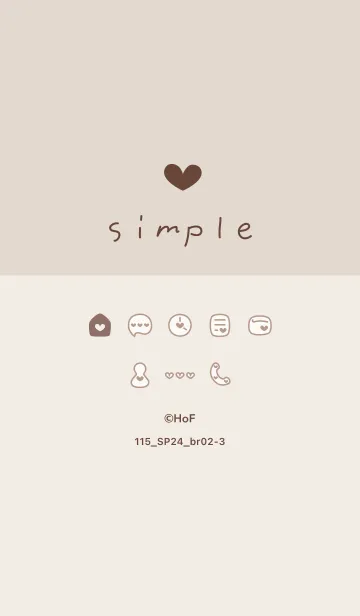 [LINE着せ替え] 115.24_ブラウン2-3の画像1