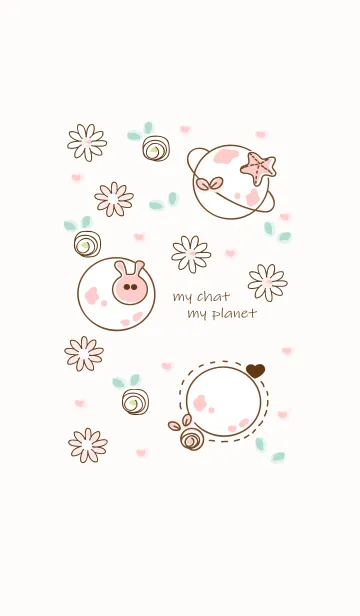 [LINE着せ替え] My chat my planet 49の画像1