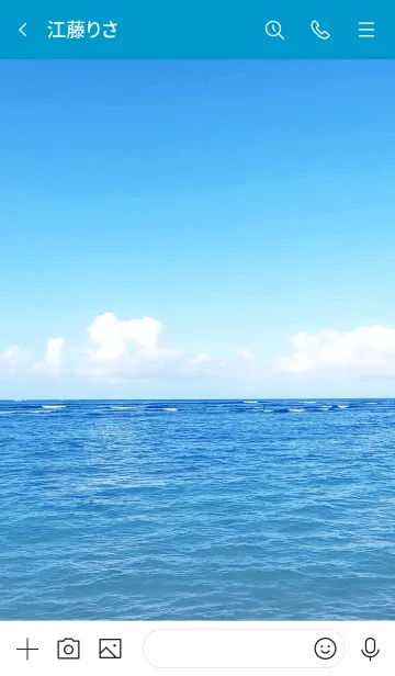 [LINE着せ替え] HAWAIIAN BLUE 18 -SEA-の画像3