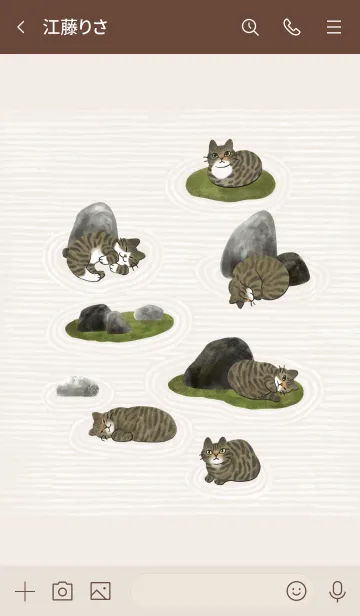 [LINE着せ替え] Yy's cat トラネコ枯山水の画像3