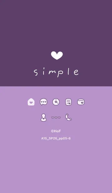 [LINE着せ替え] A15.26_パープル5-6の画像1