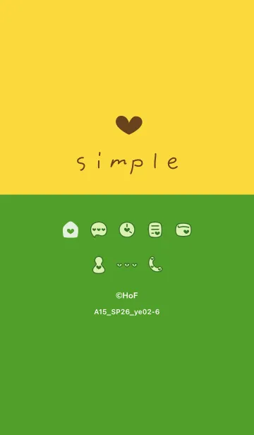 [LINE着せ替え] A15.26_イエロー2-6の画像1