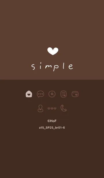 [LINE着せ替え] a15.25_ブラウン1-6の画像1