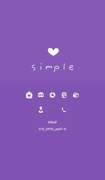 [LINE着せ替え] 515.25_パープル1-6の画像1