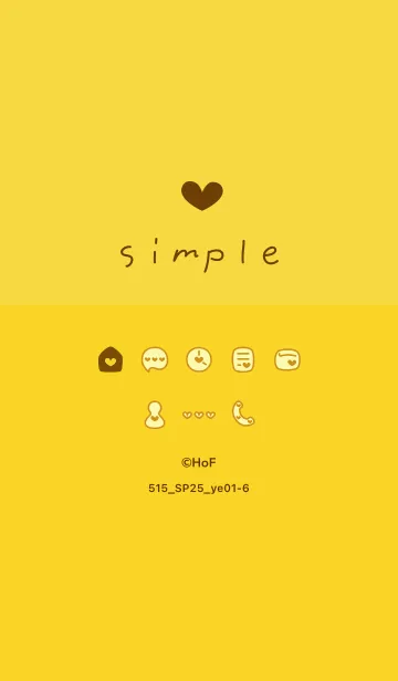 [LINE着せ替え] 515.25_イエロー1-6の画像1