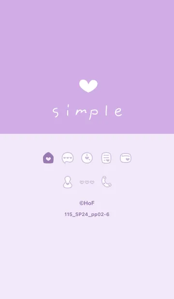 [LINE着せ替え] 115.24_パープル2-6の画像1