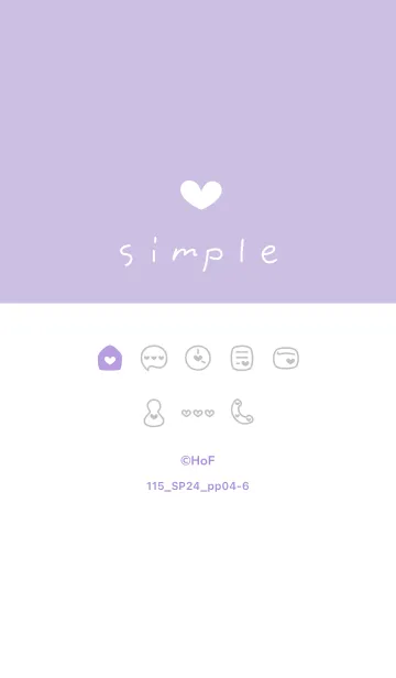 [LINE着せ替え] 115.24_パープル4-6の画像1