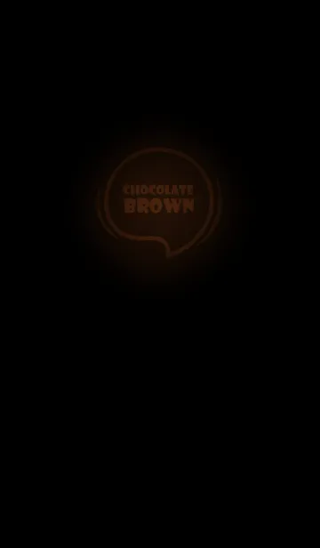 [LINE着せ替え] Chocolate Brown Neon Theme Vr.7 (JP)の画像1