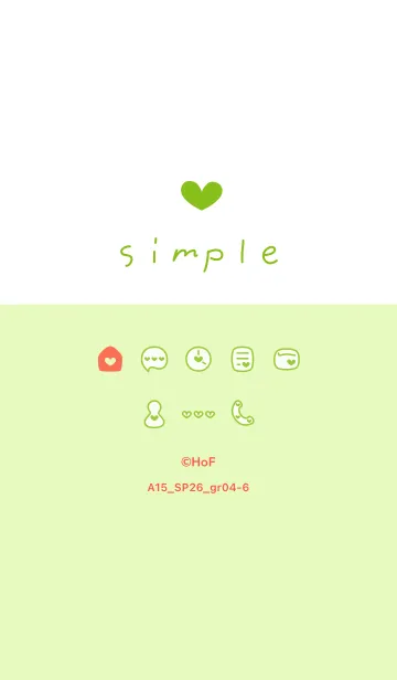 [LINE着せ替え] A15.26_グリーン4-6の画像1