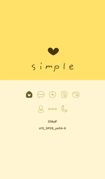 [LINE着せ替え] n15.26_イエロー4-6の画像1