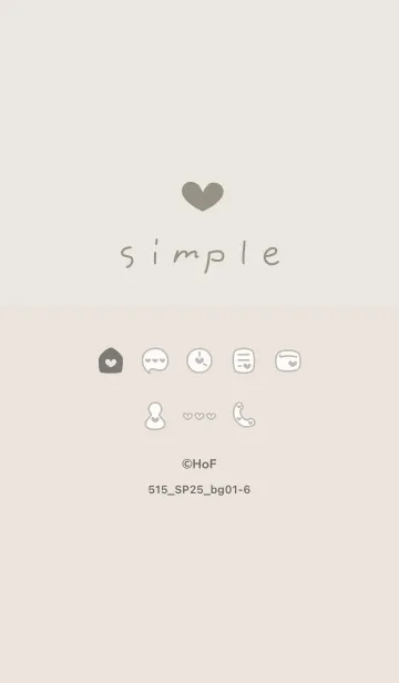 [LINE着せ替え] 515.25_ベージュ1-6の画像1