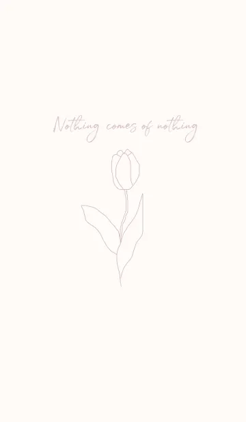 [LINE着せ替え] flower -ivorypink-の画像1