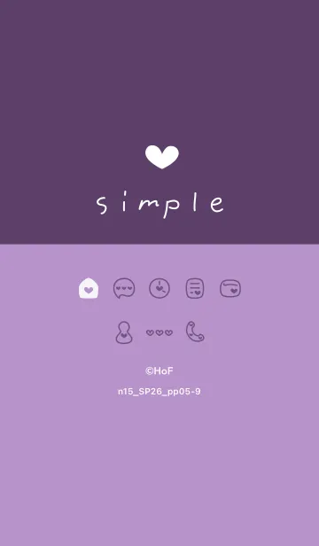 [LINE着せ替え] n15.26_パープル5-9の画像1