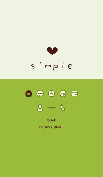 [LINE着せ替え] 115.24_グリーン3-9の画像1