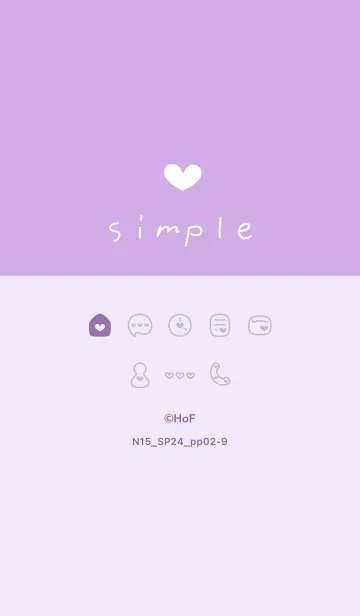 [LINE着せ替え] N15.24_パープル2-9の画像1