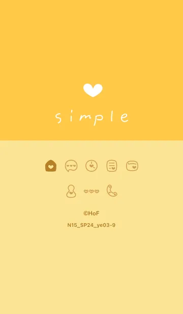 [LINE着せ替え] N15.24_イエロー3-9の画像1